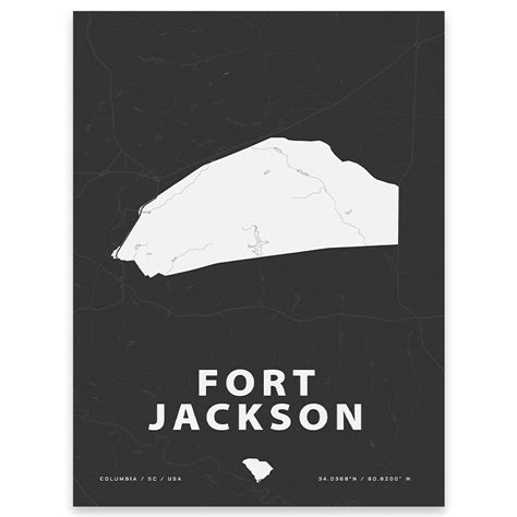 Fort Jackson Map Print | U.S. Army – Home Base Maps