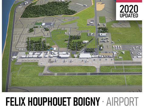 3D Model Felix Houphouet Boigny International Airport ABJ VR AR