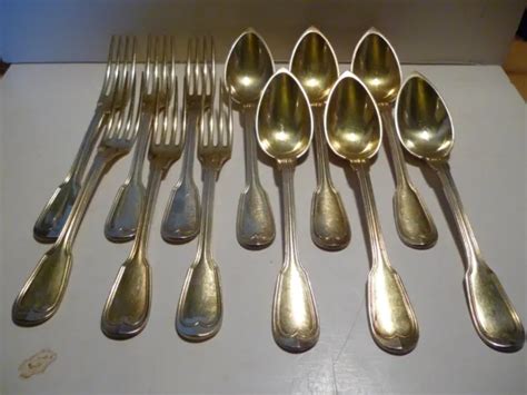 12 COUVERTS A Entremet Christofle Metal Vermeil EUR 20 00