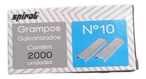 Grampo P Grampeador N10 Galvanizado Spiral Caixa 2000 Un MercadoLivre