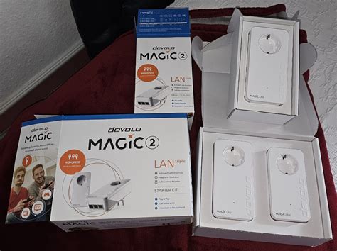 Devolo Magic 2 Powerline LAN Triple Starter Kit 2 4 GBit S 1 Extra