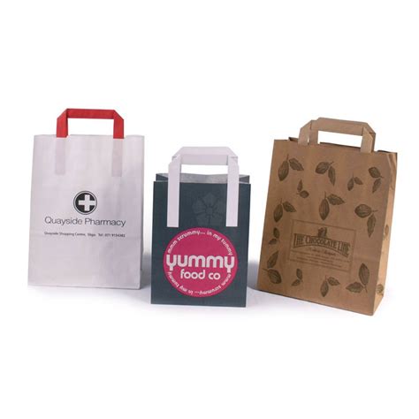 Promotional Sos Flat Tape Carrier Bag Personalised By Mojo Promotions