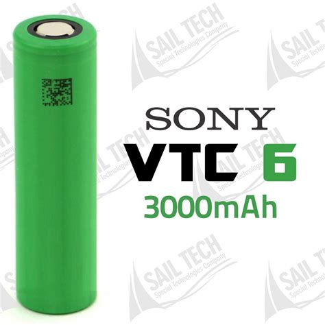 Sony US18650VTC6 3000 mAh Li ion Şarjlı Pil 30A