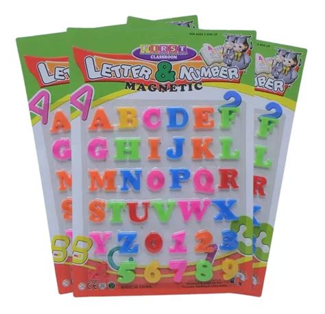 Set Letras Numeros 108 Pcs Magneticos Arma Aprende Palabras