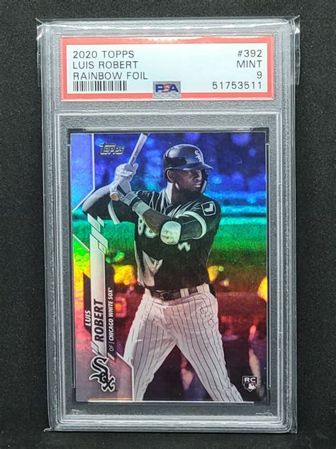 Topps Luis Robert Rc Rainbow Foil Psa Mint Chicago White Sox Ebay