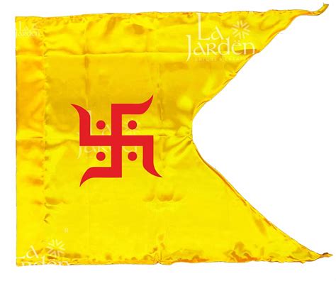 La Jarden® Large Yellow Swastika Auspicious Symbol Flag For Any