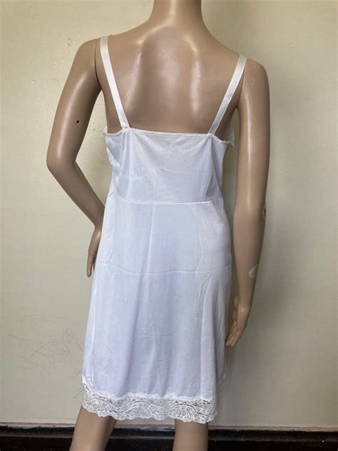 Milk White Komar Lacy Vintage S Lingerie Slip Dre Gem