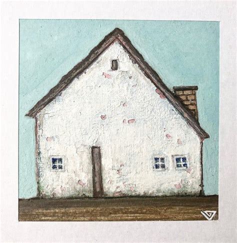 Charming Acrylic Painting of an Old House