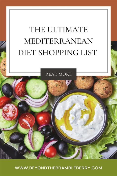 This Mediterranean shopping list includes everything you need to get ...