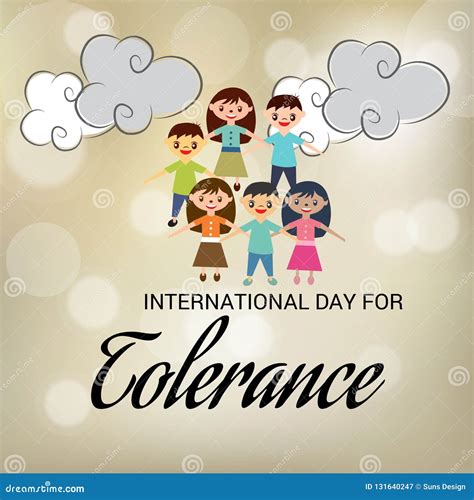 International Day for Tolerance. Stock Illustration - Illustration of ...