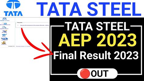 Tata Steel Aep Result Out Tata Steel Aep Final Result Out