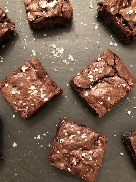 OLIVE OIL BROWNIES WITH SEA SALT - That's So Fung