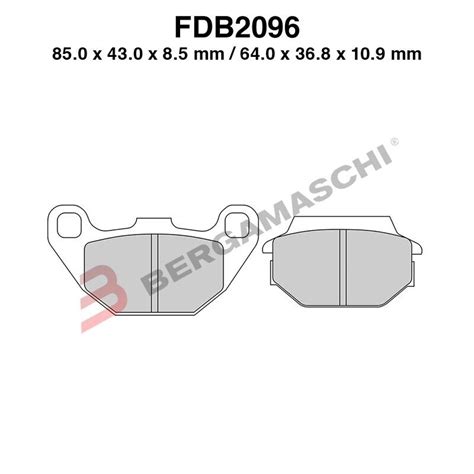 Paire Plaquettes Comprimés Freins Ferodo Avant Kymco Super 8 125 2008