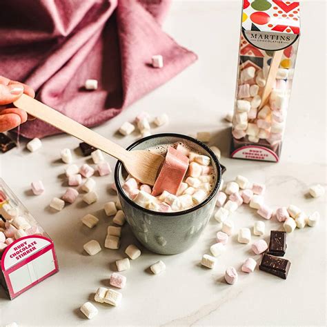 Ruby Hot Chocolate Stirrers By Martin S Chocolatier