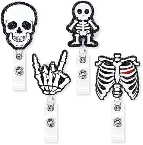 Amazon Tenare 3 Pieces Halloween Xray Badge Reel Retractable