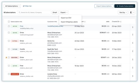 Working With Subscriptions Chargebee Docs