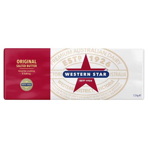 salted butter western star salted butter kg company