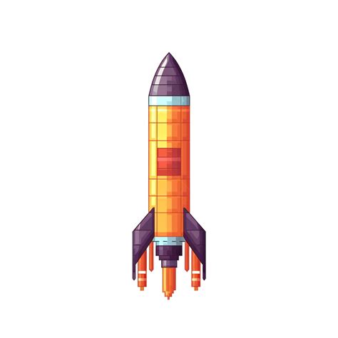 Pixel Art Rocket Pixel Art Rocket PNG Transparent Image And Clipart