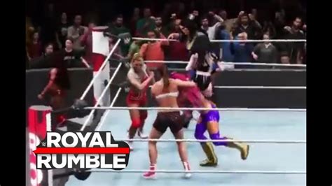 WWE 2K20 30 WOMAN ROYAL RUMBLE MATCH YouTube