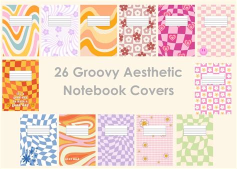 Groovy Digital Notebook Covers Digital Notebook Goodnotes Cover