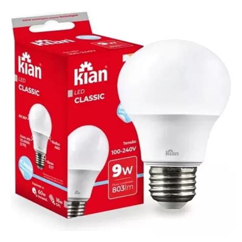 Kit Lampada Led W Bulbo Branco Frio K Marca Kian Luz Branco