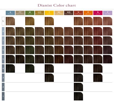 Shiseido Hair Dye Colour Chart A Visual Reference Of Charts Chart Master