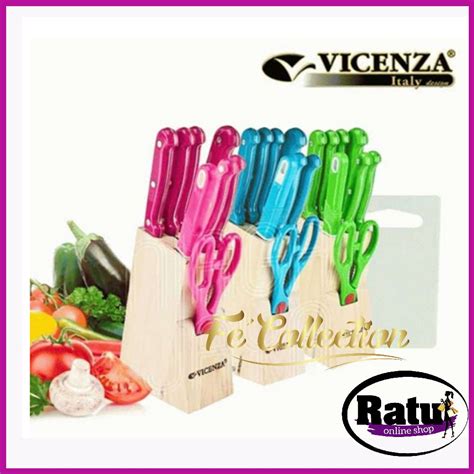 Jual Vicenza Pisau Set 10 Buah Stainless Steel Shopee Indonesia