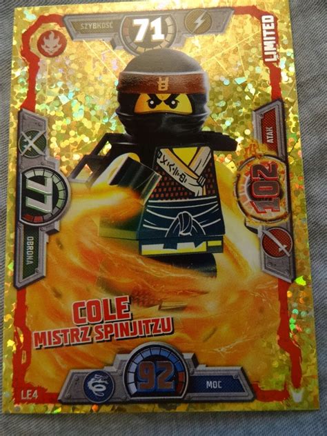 Karta NINJAGO 3 2018 R COLE MISTRZ LE 4 8296253622 Oficjalne