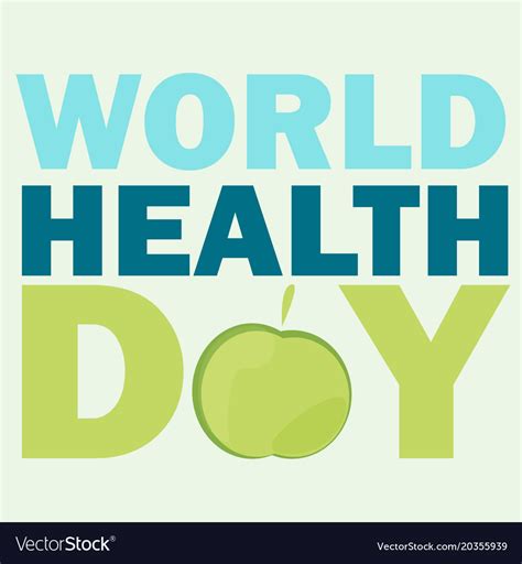 World Health Day Card Royalty Free Vector Image