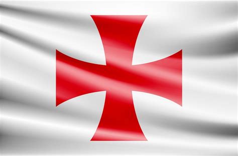 Premium Vector Vector Knights Templar Cross Flag