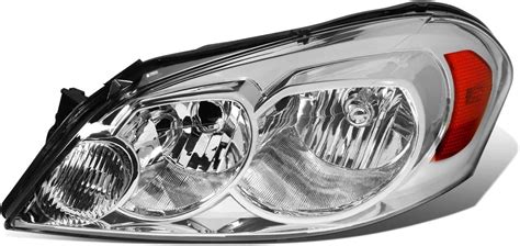 Dna Motoring Oem Hl 0037 L Chrome Amber Factory Style Driver Side Headlight