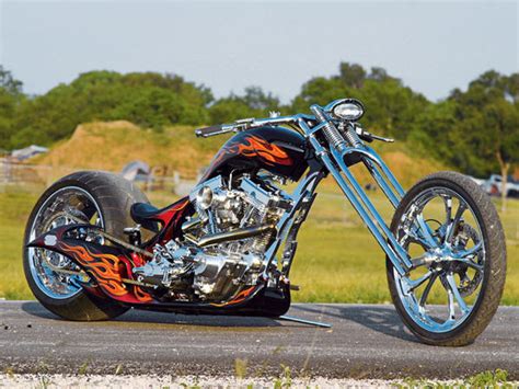 Barbwire Hardtail Custom Chopper Martin Bros Hot Bike