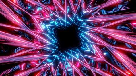 Abstract Background Twisted Geometric Red Glow Tunnel Vj Loop 18756073