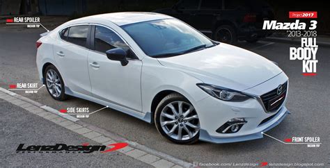 Mazda Bm Axela Lenzdesign Bodykit Spoilers