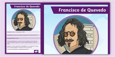 Póster informativo Francisco de Quevedo Twinkl