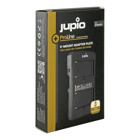 Jupio ProLine V Mount Adapter Plate For 2x Sony NP F Series Batteries