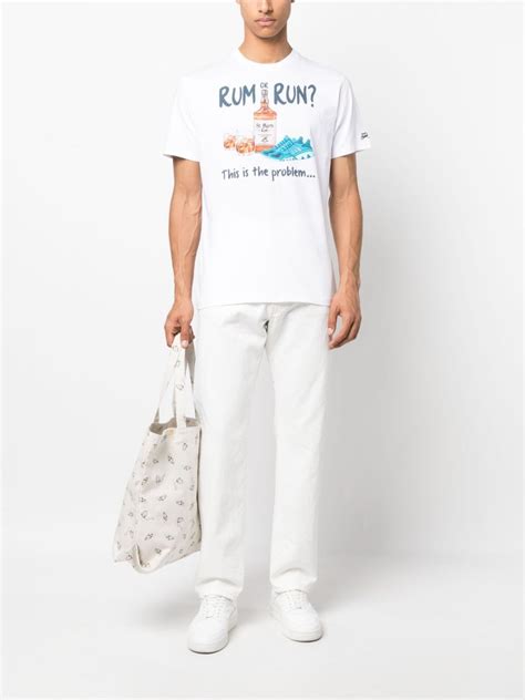 Mc2 Saint Barth Graphic Print Cotton T Shirt Farfetch