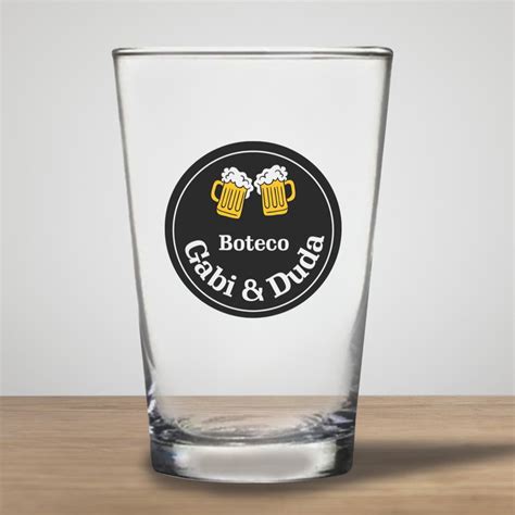 Copo De Chopp Personalizado De Vidro Caldereta 350ml Elo7