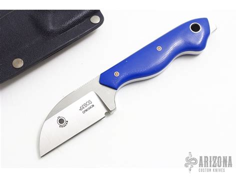 Blue Wharncliffe Fixed Blade By Graham Knives Arizona Custom Knives