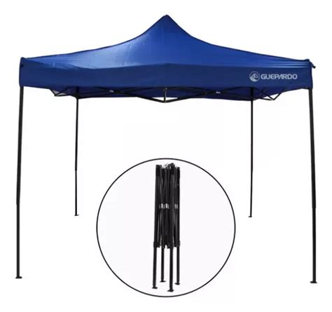 Tenda Gazebo Sanfonada Pagoda Estrutura Reforçada 3x3 Azul Frete grátis