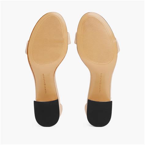 Tommy Hilfiger Sandale Cu Toc Femei Tommy Hilfiger Nude Din Piele Ds Nu Sandale Nude