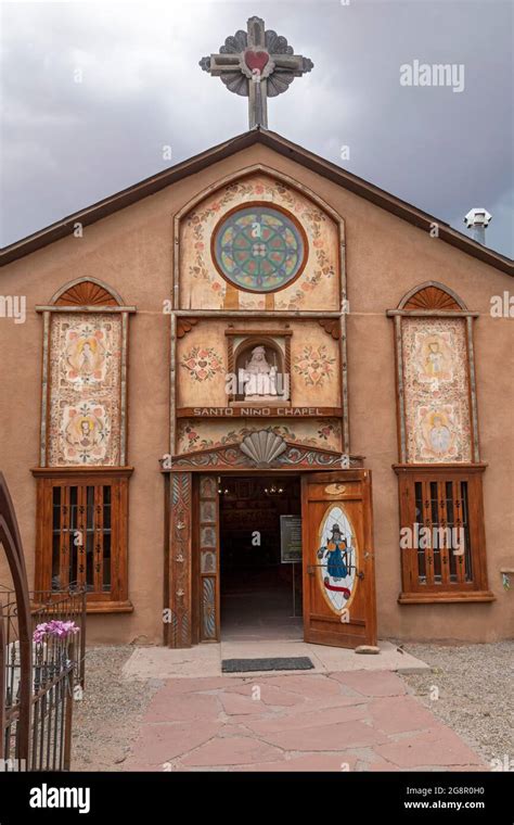 Chimayo New Mexico Santo Nino Chapel At El Santuario De Chimayo A