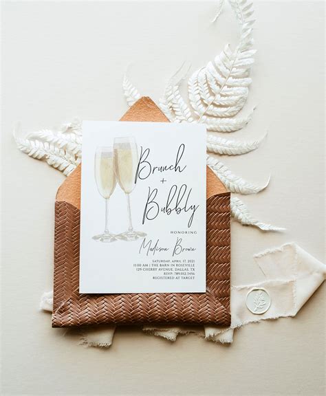 Brunch Bubbly Bridal Shower Invitation Editable Template Etsy Artofit