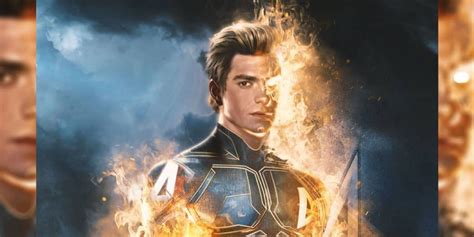 Andrew Garfield Is The Mcus Human Torch In Fantastic Four Artwork