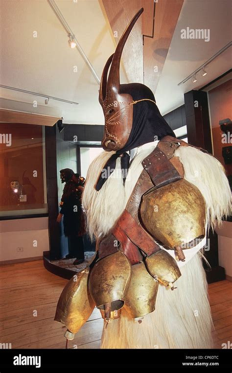 Sardinia - Mamoiada (Nu) - Museum of Mediterranean masks, ext Stock Photo - Alamy