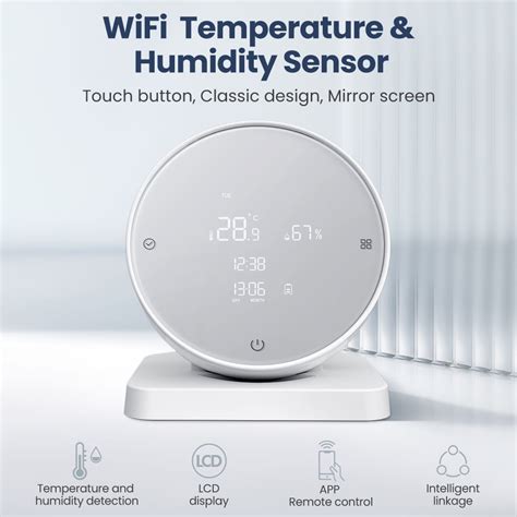 Tuya Smart Home Wifi Temperature And Humidity Sensor Indoor Thermometer