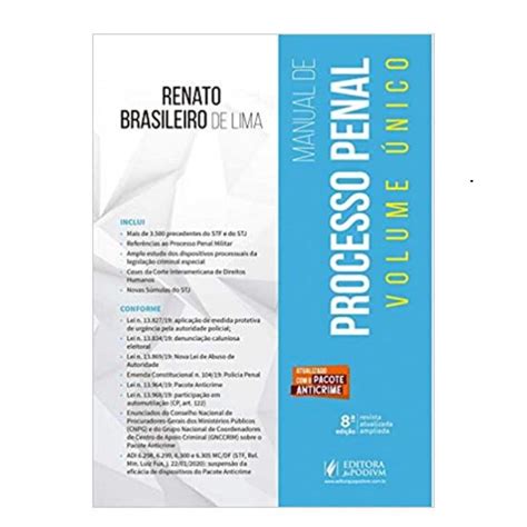 Livro Manual De Processo Penal Brasileiro Jupodvim Submarino