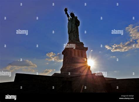 Statue of Liberty New York harbor Stock Photo - Alamy