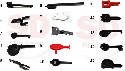 Fire Alarm Engineers Pack 15 Call Point Test Keys Uk Diy