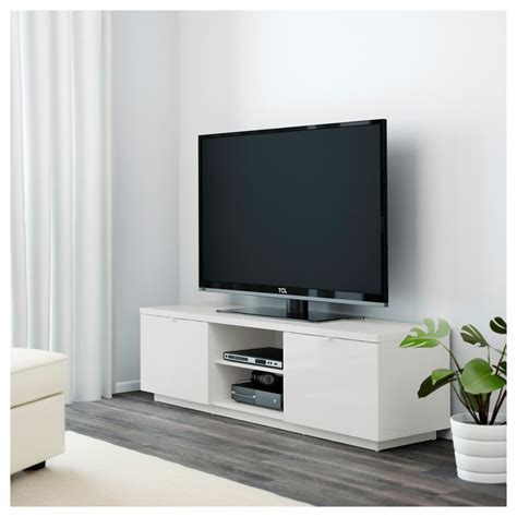 By S High Gloss White Tv Bench X X Cm Ikea Ikea Tv Small